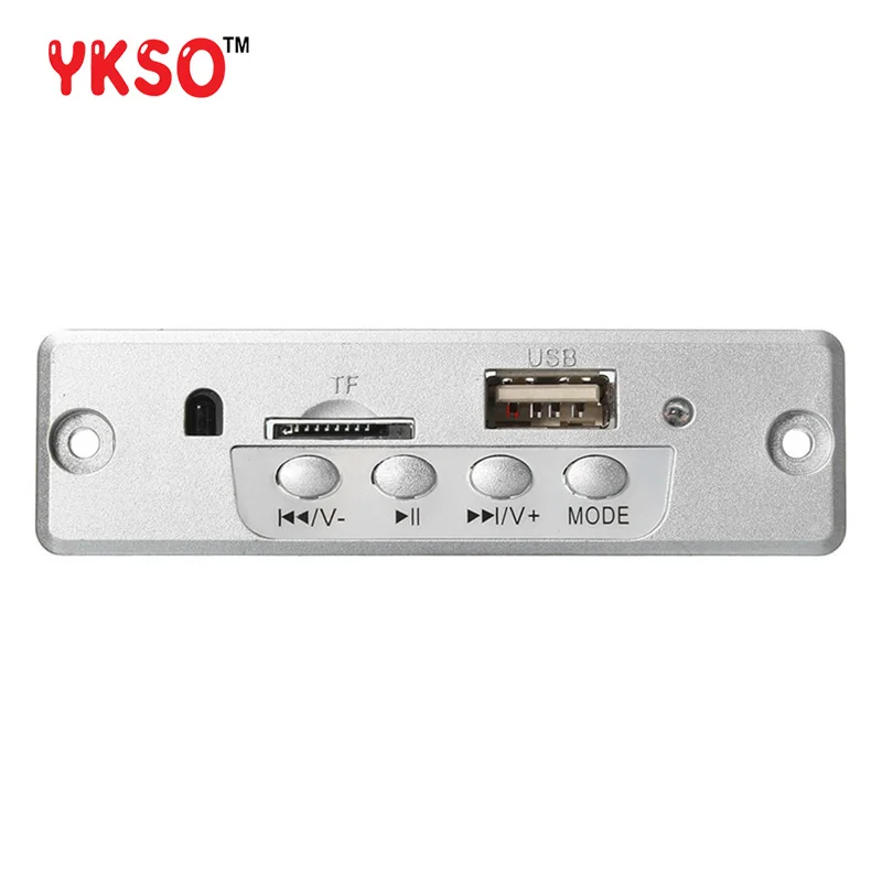 YKSO Bluetooth MP3 Decoder Board Silver Color DC5V Players Accessories Mini Wireless Car Audio Amplifier | Электроника