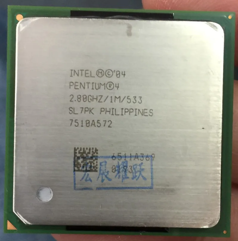 Intel Pentium 4 2.8GHz P4 2.8G Socket 478 1M 533 SL7PK EO specifications 2.8 Desktopprocessor CPU | Компьютеры и офис