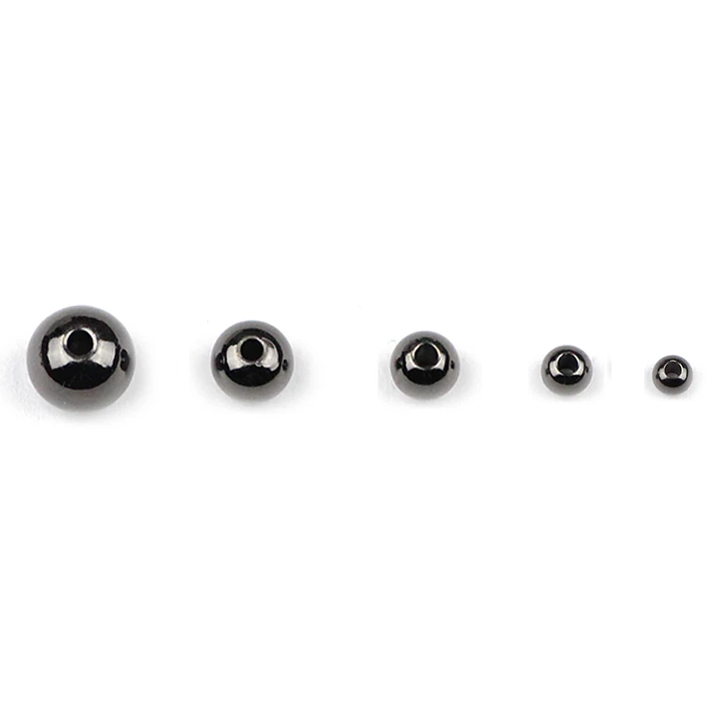 Gun black plated JHNBY медные бусины-спейсеры шар золотой/черный, 4 цвета, 3/4/5/6/8 мм металлический круглый свободные бусины для изготовления ювелирных изделий браслет ювелирных изделий DIY ювелирных изделий - Цвет: Gun black plated