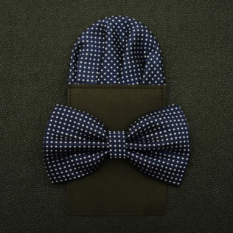 HOOYI 2019 набор галстуков-бабочек в горошек бумажный носовой платок галстук-бабочка