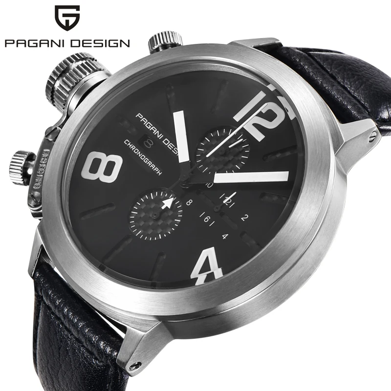 Часы PAGANI мужские спортивные водонепроницаемые кварцевые с японским дизайном