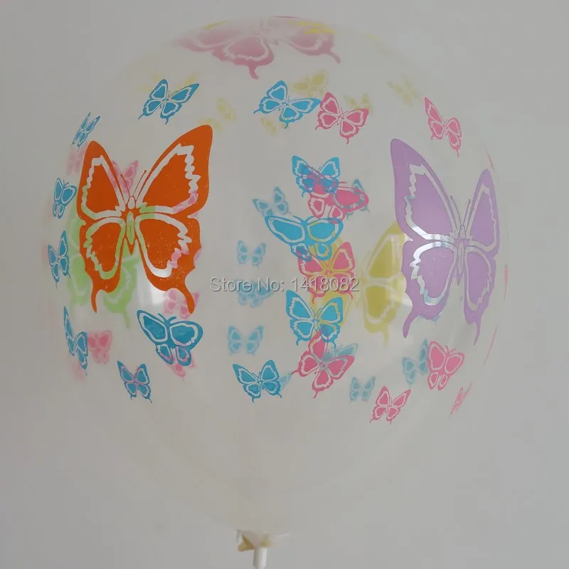 Прозрачный шар с принтом бабочки 12 дюймов г 50 шт.|balloon 50pcs|balloons weddingballoon round |