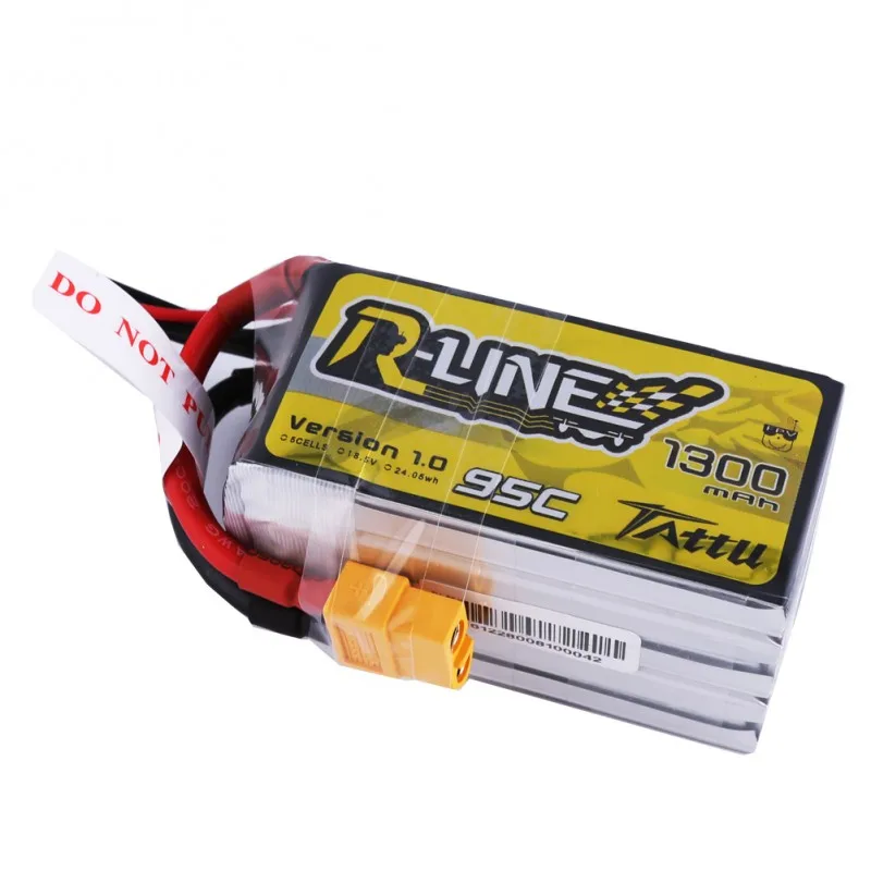 TATTU-Bater&iacute;a Para Dron de carreras RLipo, pila de 18,5 V, 1300mAh, 95C, 5S, para XT60, enchufe, RLine, FPV, cuadric&oacute;ptero, helic&oacute;ptero, Lipo-1