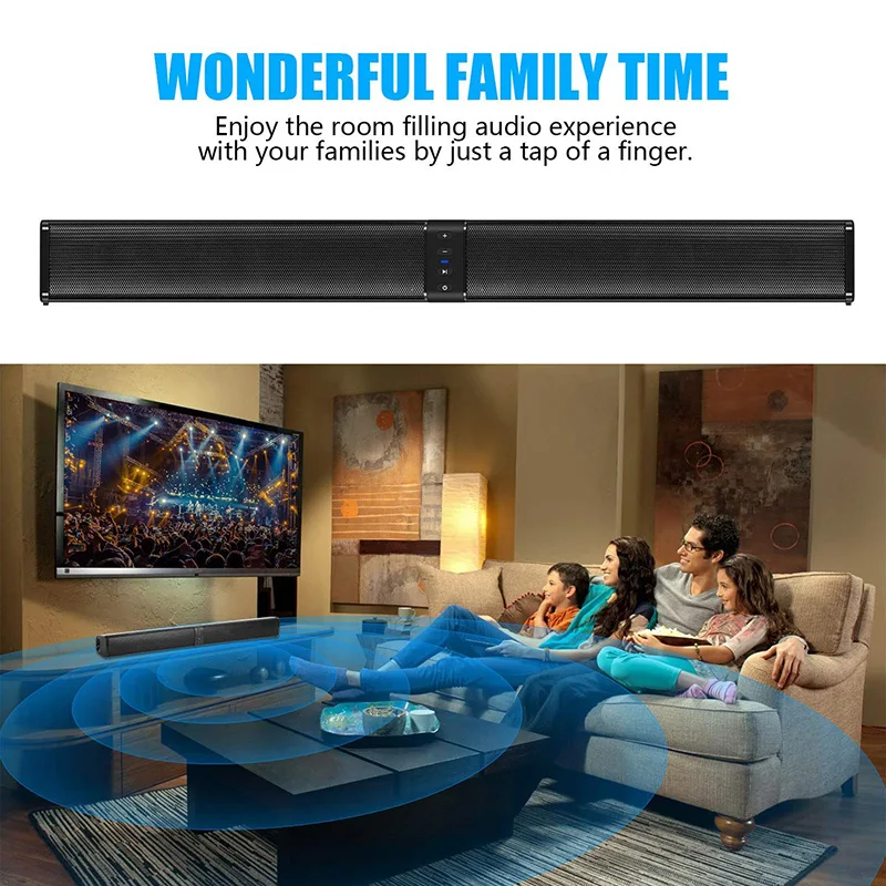 Bluetooth Саундбар со встроенным сабвуфером проводная и беспроводная система
