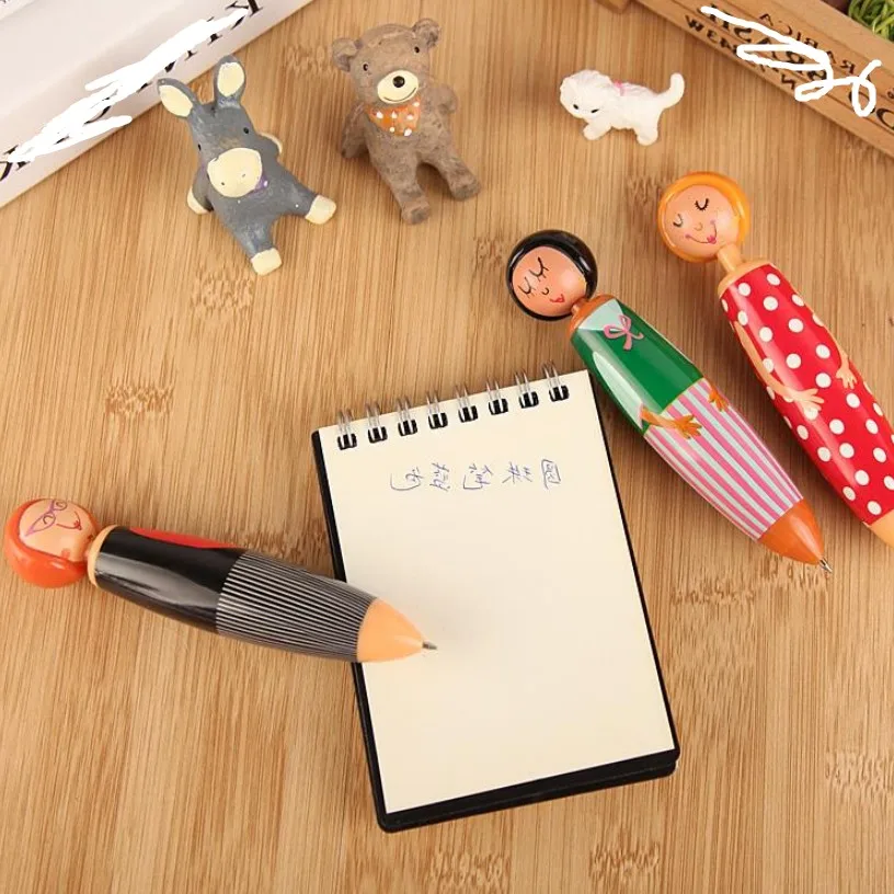 

5 Pcs Ballpoint Pen Cute Cartoon Creative School Student Kid Gift Prize Supplies Kawaii Writing Pens Stationery