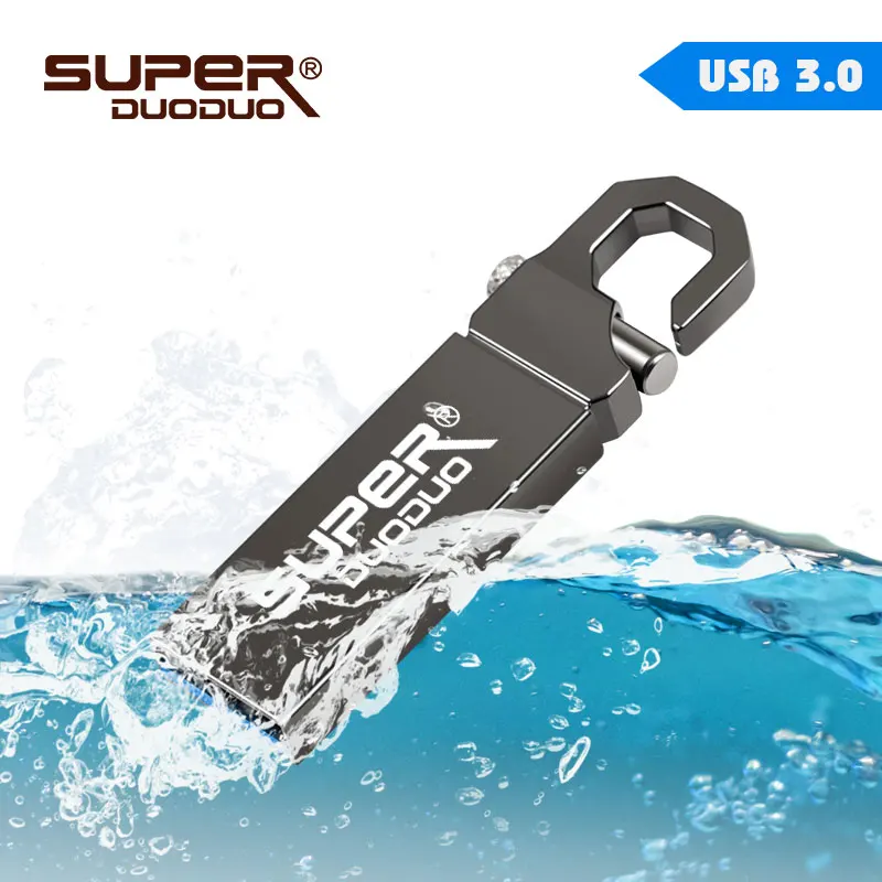 Высокая скорость USB 3,0 Металлический флеш-накопитель 16 ГБ 32 ГБ 64 ГБ 128 ГБ флеш-накопитель водонепроницаемый usb флеш-накопитель карта памяти флешка