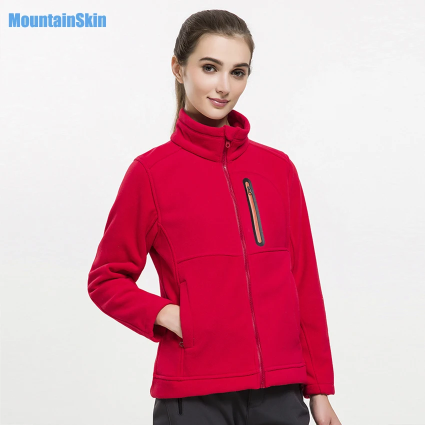 Mountainskin 2020 Женская Весенняя флисовая куртка для спорта на открытом воздухе
