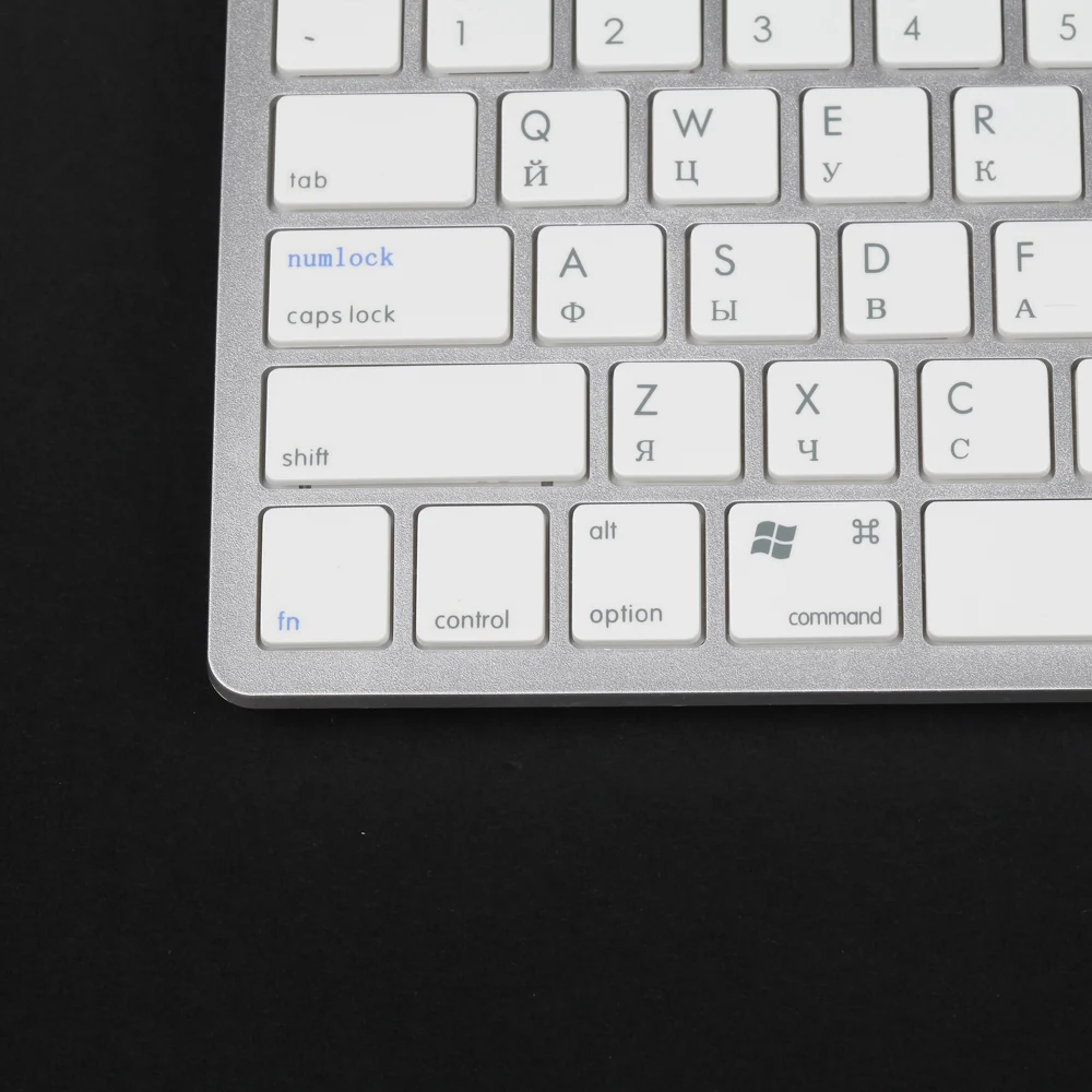 MAORONG TRADING Mini Bluetooth Русская клавиатура для mac/ipad /iphone /ipad mini серебряные модели