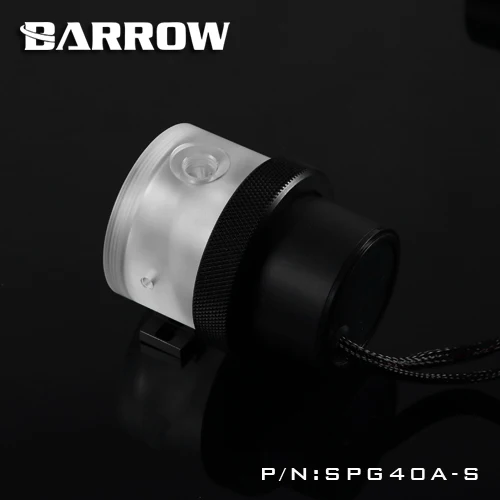 Transparent-Black Курган D5 насос коробка комплект PWM 18 Вт+ резервуар для водяного охлаждения прозрачный/черный/белый POM SPG40A-S - Цвет лезвия: Transparent-Black