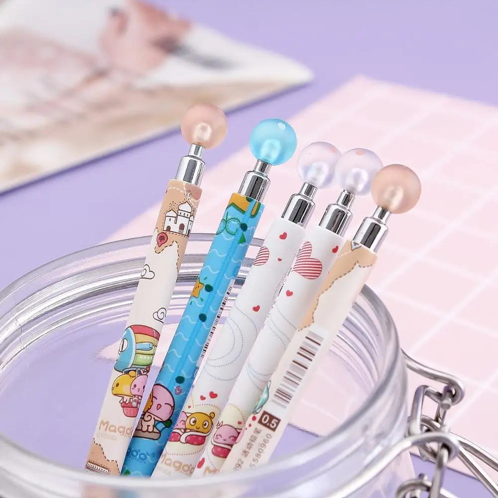 

48 pcs/lot Cartoon Animal Mechanical Pencil Cute 0.5mm Student Automatic Pen For Kid School Office Supply Escolar Papelaria