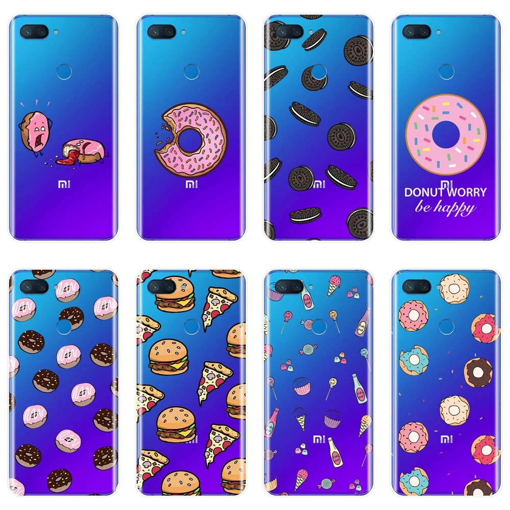 Мягкий силиконовый чехол для телефона Xiaomi MI 5 5C 5S 5X 6 6X Plus пончик мороженое Cooky ack A1 A2