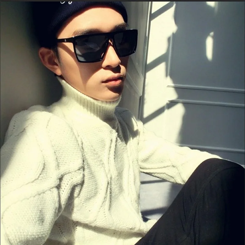 Бренд ретро стимпанк кадров череп площадь Мужской Солнцезащитные очки для