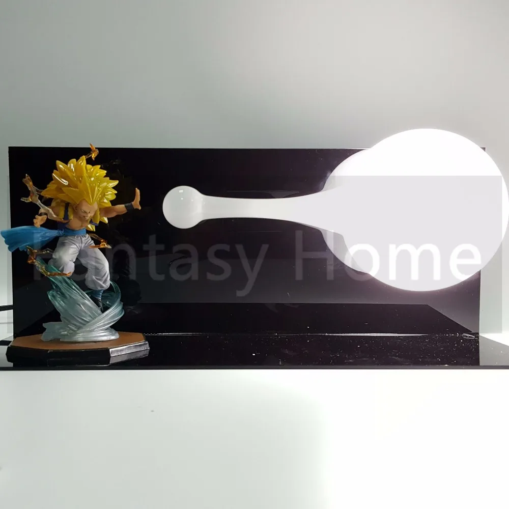 Dragon Ball Z экшн-фигурка Gotenks DIY игрушка-дисплей Dragonball Super Saiyan Figuras DBZ фигурка + лампа