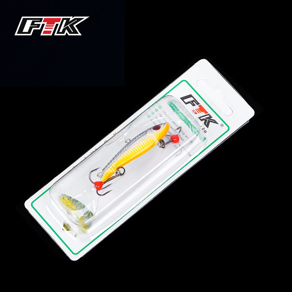 FTK 1 шт. приманка для зимней подледной рыбалки 20 г/5 см 35 5 цветов балансир жесткая
