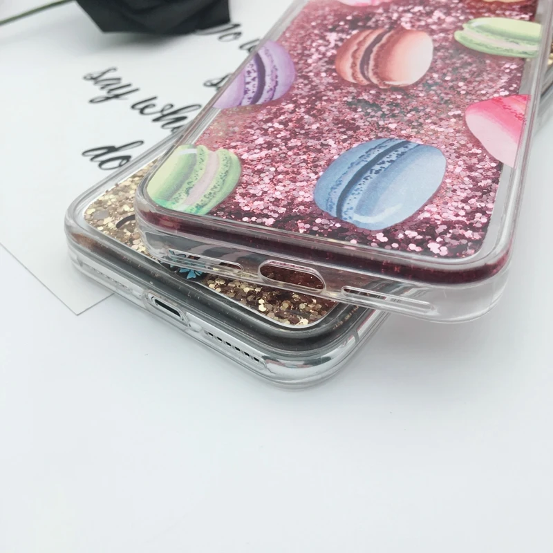 SICOOTE Cute Glitter Dynamic Liquid Phone Case Cover For Apple iPhone 6S 7 6 Plus 8 X Quicksand Funda Coque |