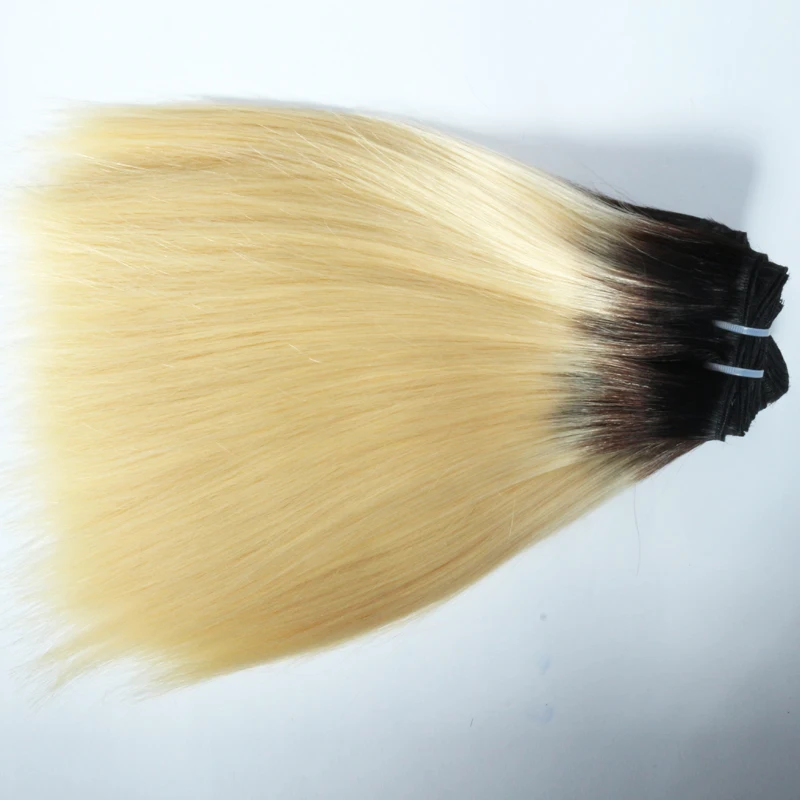 AddBeauty 1b/613 блонд Омбре бразильские прямые волосы пучки 3 шт человеческие волосы плетение 10-26 дюймов девственные волосы
