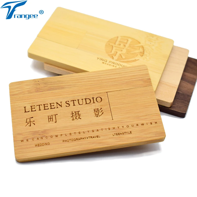 Trangee деревянная визитная карточка USB флеш накопитель 4 ГБ 8 16 32 2 0 Флешка (более 5 шт.
