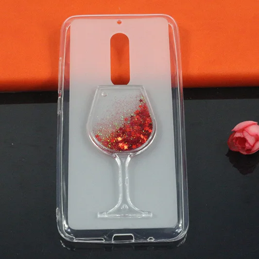 Soft Tpu Fundas For UMI UMIDIGI S2 Cases Glitter Star Liquid Quicksand Wine Glass Back Cover Pro / Lite Capa |