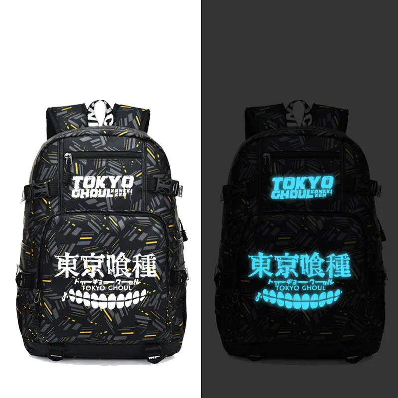 Рюкзак Tokyo Ghoul Kaneki Ken аниме модный дорожный рюкзак для ноутбука с usb портом