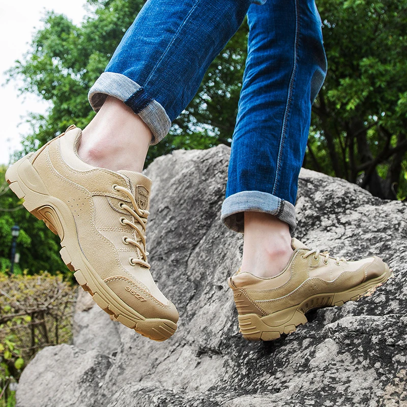 Мужские армейские ботинки для пустыни тактические боевые рабочая Уличная обувь