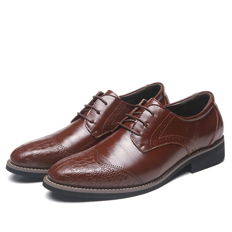 PHLIY XUAN/Новинка года; модная мужская обувь из натуральной кожи; chaussure homme; Мужские модельные туфли; цвет черный, коричневый; мужская деловая обувь