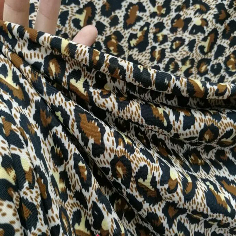 Модный Купальник с леопардовым принтом в полоску ткань 4 Сторон стрейчевая
