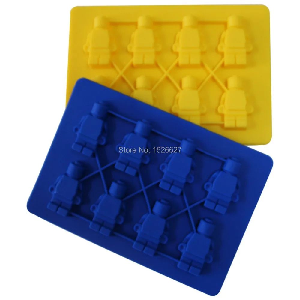 Силиконовая форма 8 шт. силиконовая в виде робота для мороженого инструменты ванн