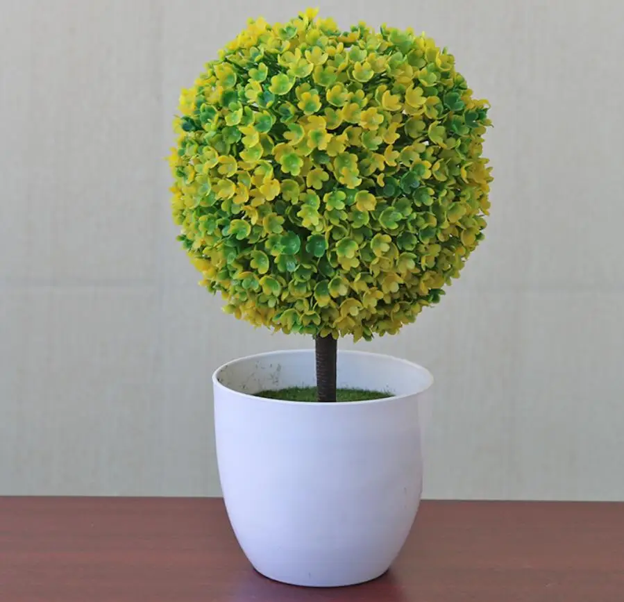 Искусственные растения, бонсай, пластик, имитация дерева, настольный горшок, Декоративные искусственные цветы, листья, садовое растение, для дома, офиса, отеля, сделай сам