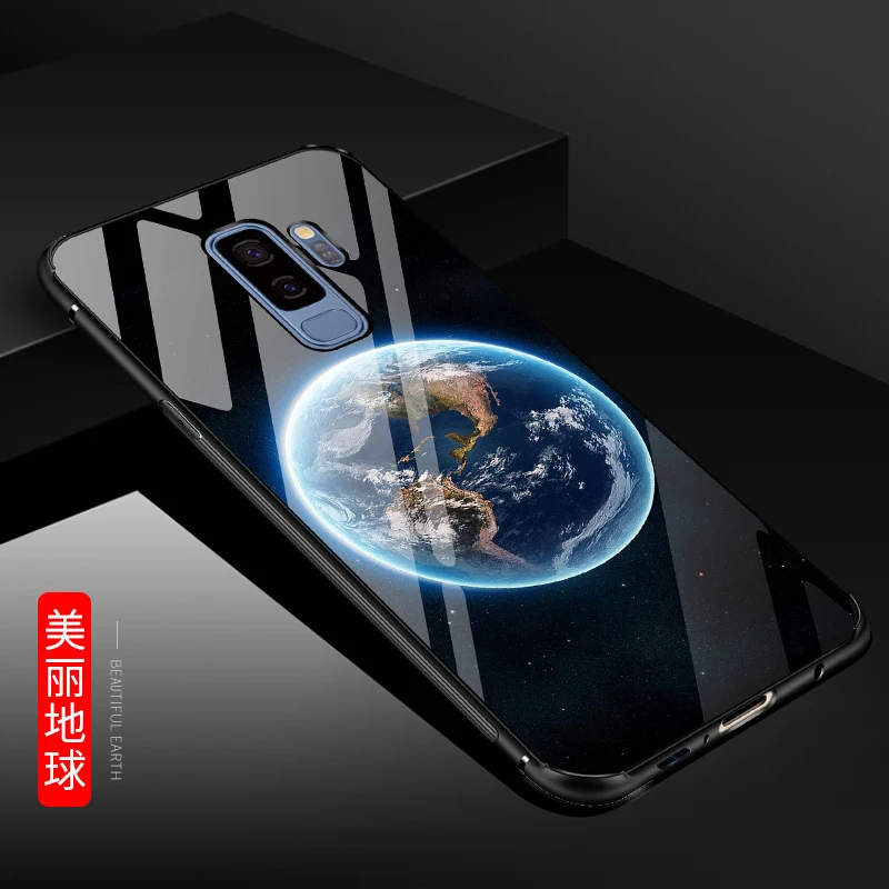 2 шт. закалённое Защитное стекло для samsung Galaxy S9/S9 плюс + Стекло чехол S 9 S9 роскошный