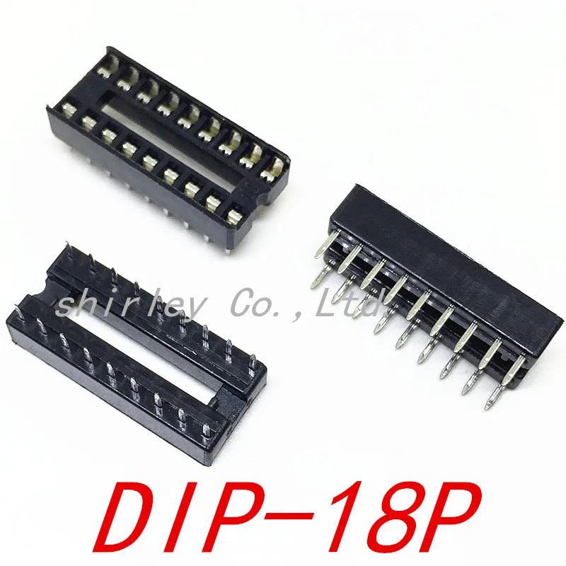 10 шт. IC seat 6P/8P/14P/16P/18P/20P/24P/28P/40P DIP розетки адаптер припой интегральная схема