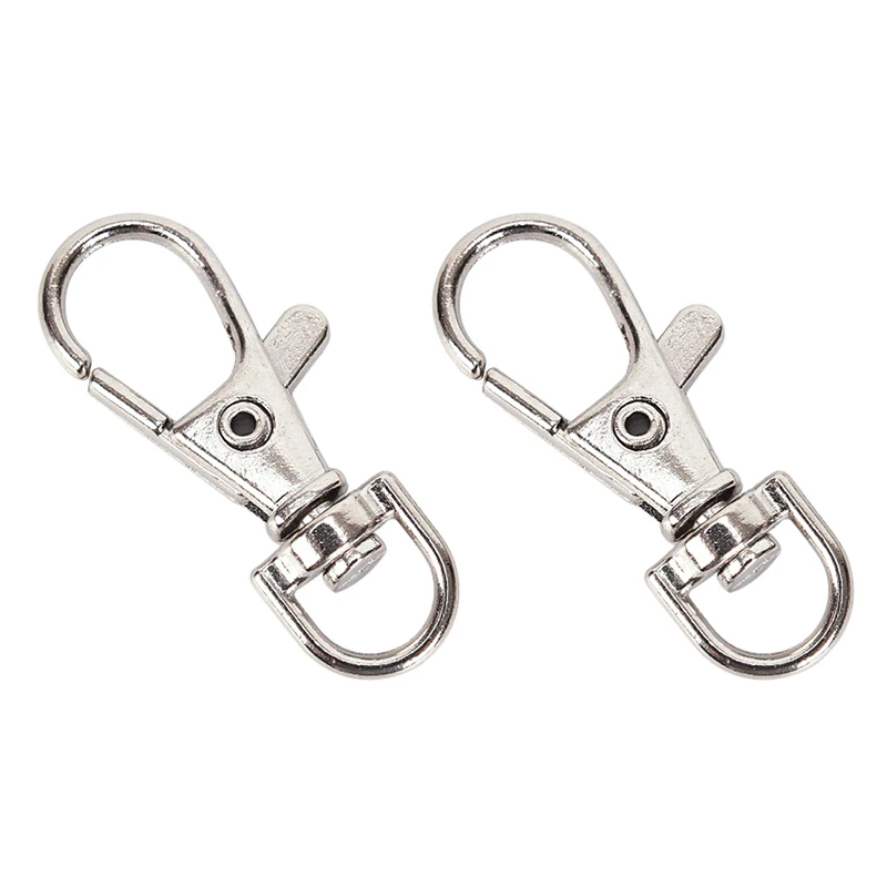 Зажим-карабин 10 шт. застежка-крючок цепочка для ключей металлический поворотный