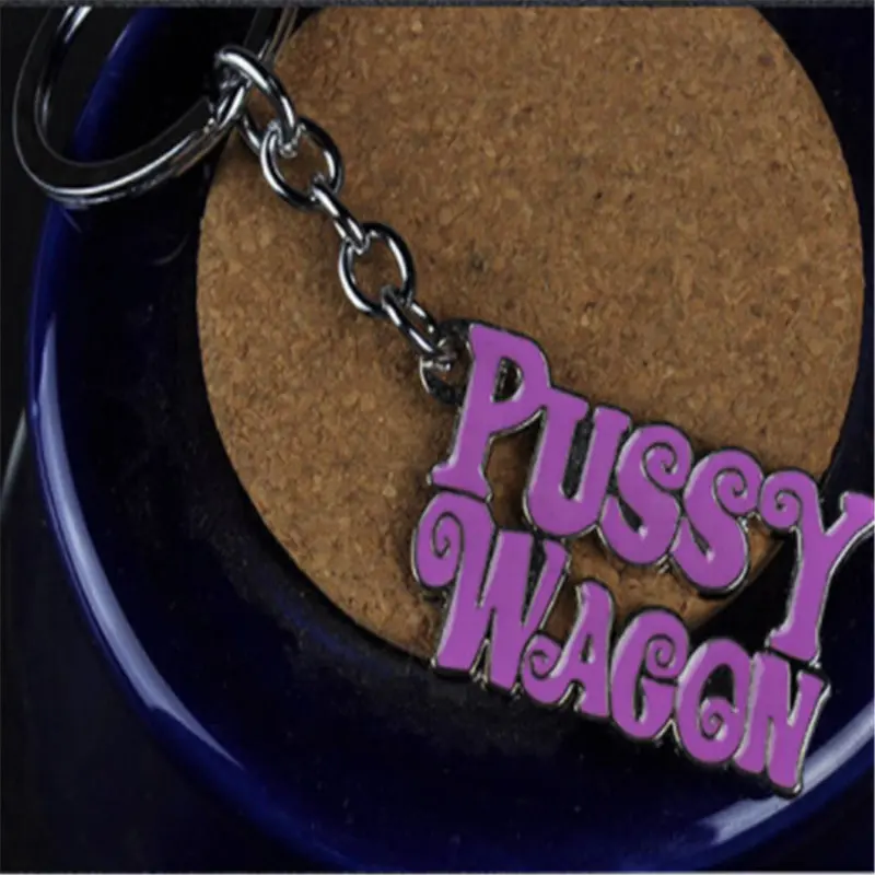 1 шт. высокое качество письмо игрушка Pussy Wagon брелок Беатрикс Kiddo Kill Bill брелок кольцо невесты металлические аксессуары для женщин и мужчин подарок