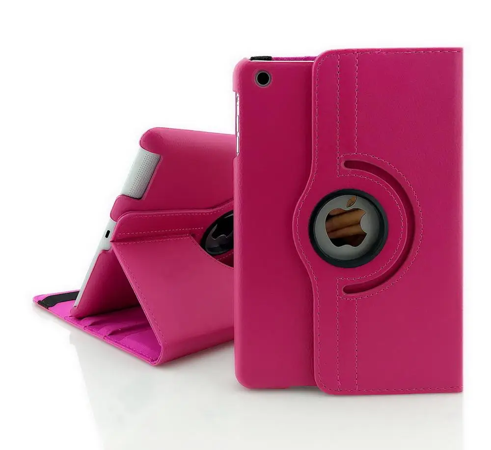 Чехол для iPad Air/Air 2/для iPad 9,7 дюймов / YRSKV 360 искусственная кожа вращающийся умный Авто спящий стоячая таблетница - Цвет: 568-360-rose