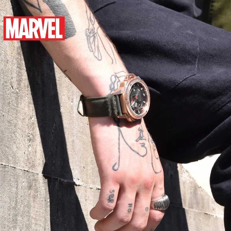 Disney Официальный Marvel AvengersThanos Мужские кварцевые часы водонепроницаемые светящиеся наручные часы из нержавеющей стали m-9057 Relogio Masculino Новинка
