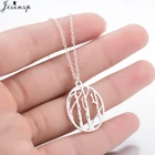 Jisensp модное геометрическое ожерелье из березы для женщин ювелирные изделия в лесу подарок на открытом воздухе натуральный Овальный Кулон Ювелирные изделия colares 2021