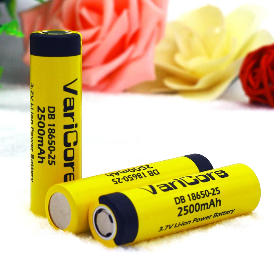 VariCore DB18650 25 Оригинальная батарея 18650 3 6 V 2500mAh 20A 35A с высоким потоком энергии