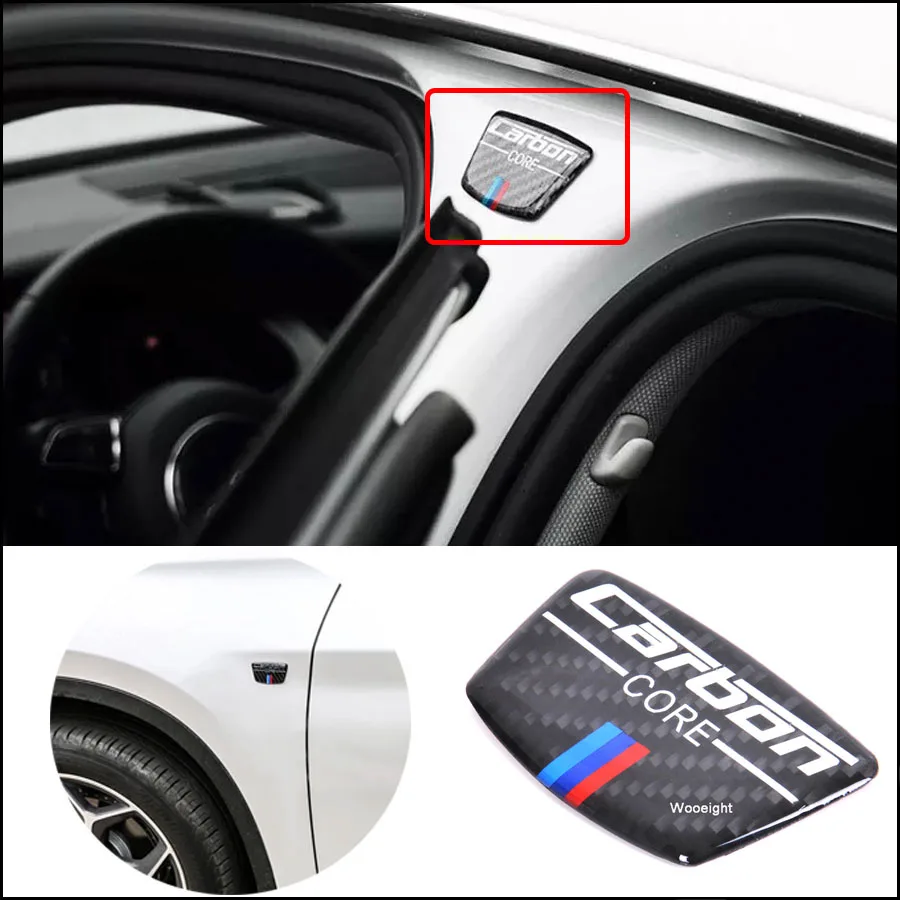 Автомобильная наклейка из углеродного волокна на дверь и бампер для Bmw E46 E39 E60 E90 F30