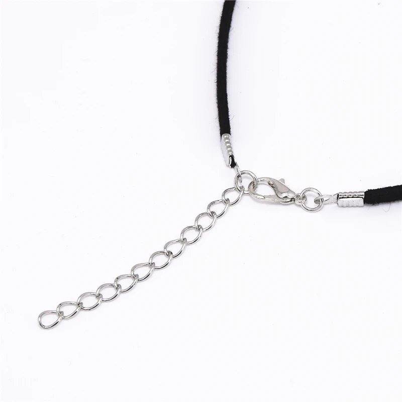 Лидер продаж Мода желтый ананас золотой кулон себе черный бархатный кожаный