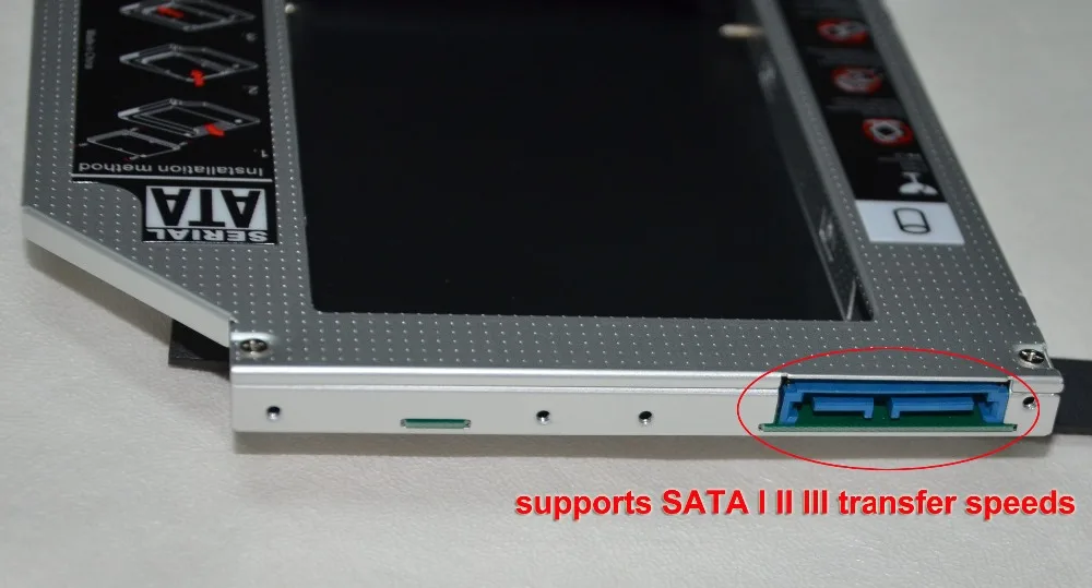 9 5 мм SATA 3 III 2nd жесткий диск SSD чехол оптического устройства Caddy адаптер рамки