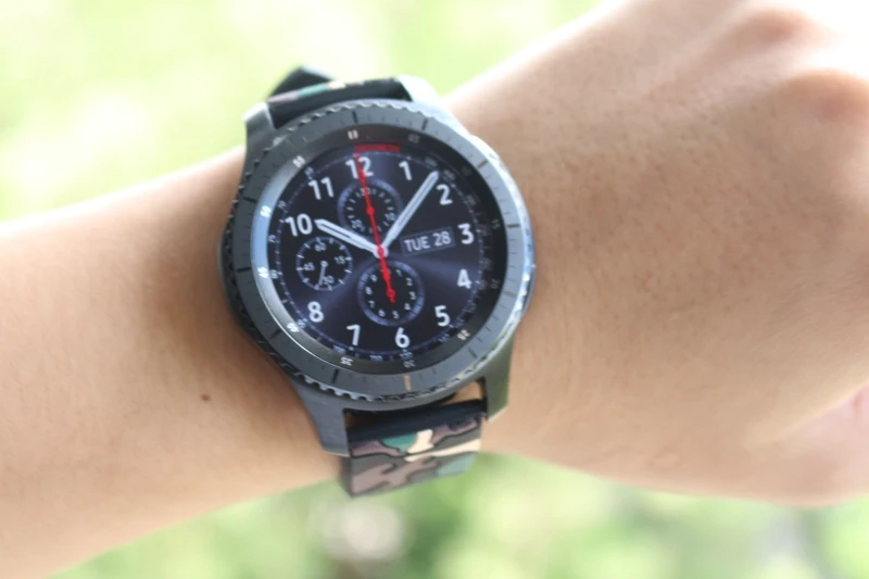 Ремешок URVOI для samsung gear S3 R760 R770 ремешок на запястье камуфляж силиконовый с застежкой камуфляж армейский дизайн замена 22 мм Замена