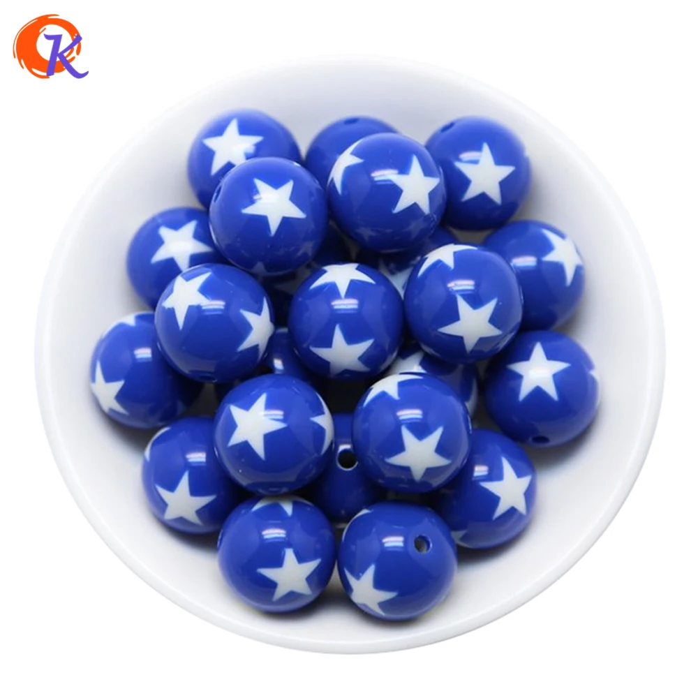 Choose Colors Fashion Bead 20mm 100pcs/lot Large Chunky Round Beads Star In Resin For DIY Jewelry Making | Украшения и аксессуары