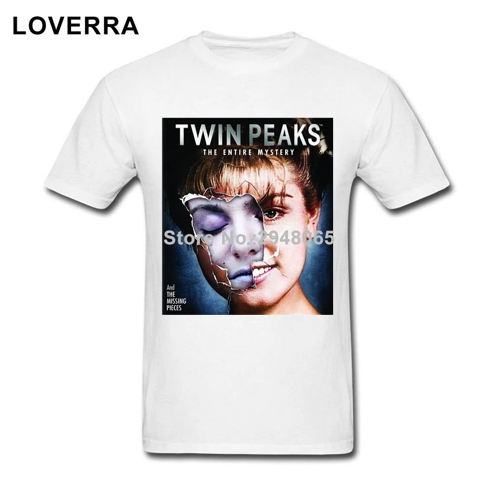 Хлопок Джерси Твин Пикс футболка Для мужчин с круглым вырезом летние хип хоп