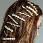 Stonefans хрустальные стразы шпильки с жемчугом Заколки для женщин Свадебные Заколки Для Волос золотые заколки для волос ювелирные изделия подарки