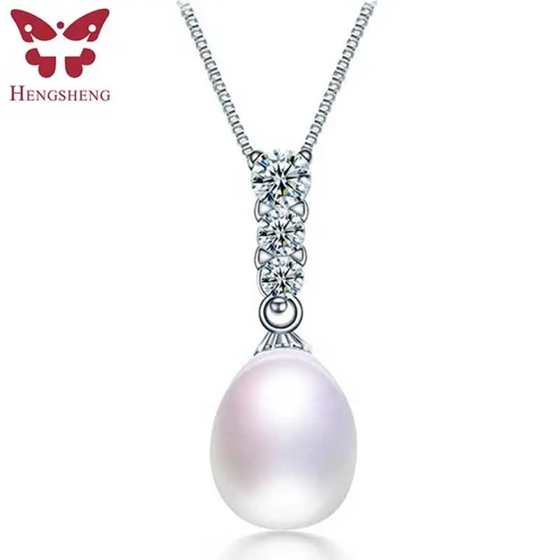 Женская подвеска с натуральным жемчугом 9 10 мм|Подвески| |