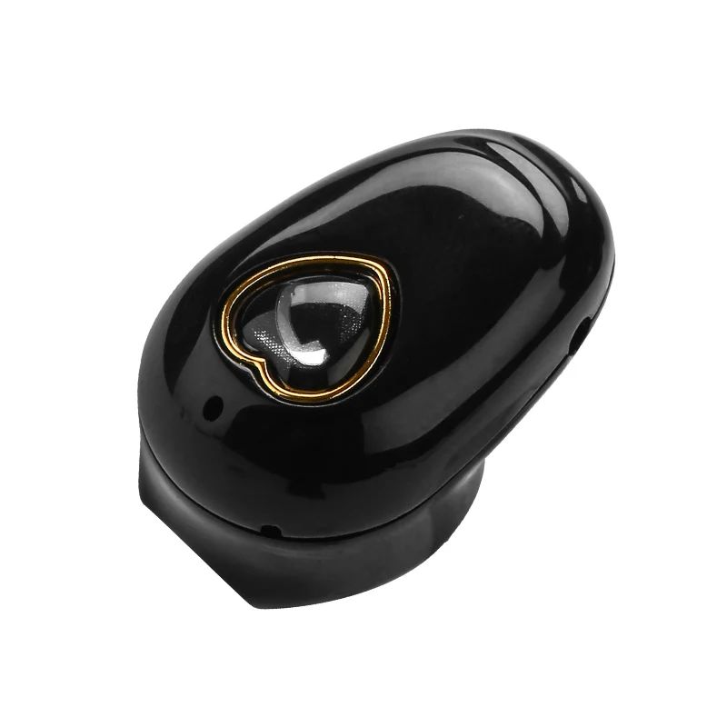 V20 мини беспроводные Bluetooth наушники V4.2 стерео наушники гарнитура с микрофоном для huawei Xiaomi для всех телефонов для samsung - Цвет: Черный