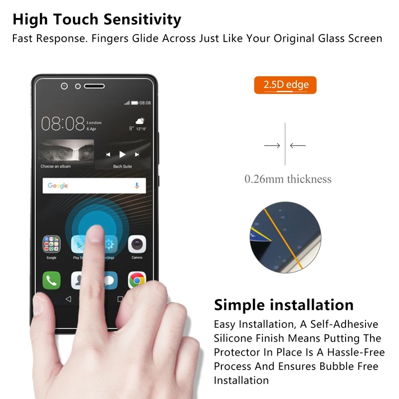 2.5D 0,26 мм 9H Премиум Закаленное стекло для huawei P9 Lite G9 защита экрана закаленное защитное стекло для huawei P9 Lite