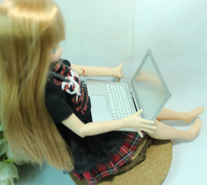 Новинка Аксессуары для кукольного домика 1/6 BJD Мини ноутбук az OB27 кукла licca AZONE