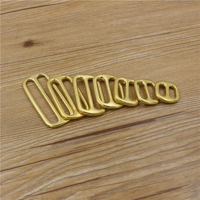 

Сделай Сам твердая латунь Кожа ремесло сумка кошелек рюкзак два отверстия Регулируемая пряжка ремня кольцо 10 шт./лот