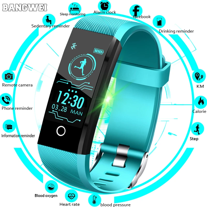 Фитнес часы LIGE Smart Wath Sport с функцией контроля артериального давления и
