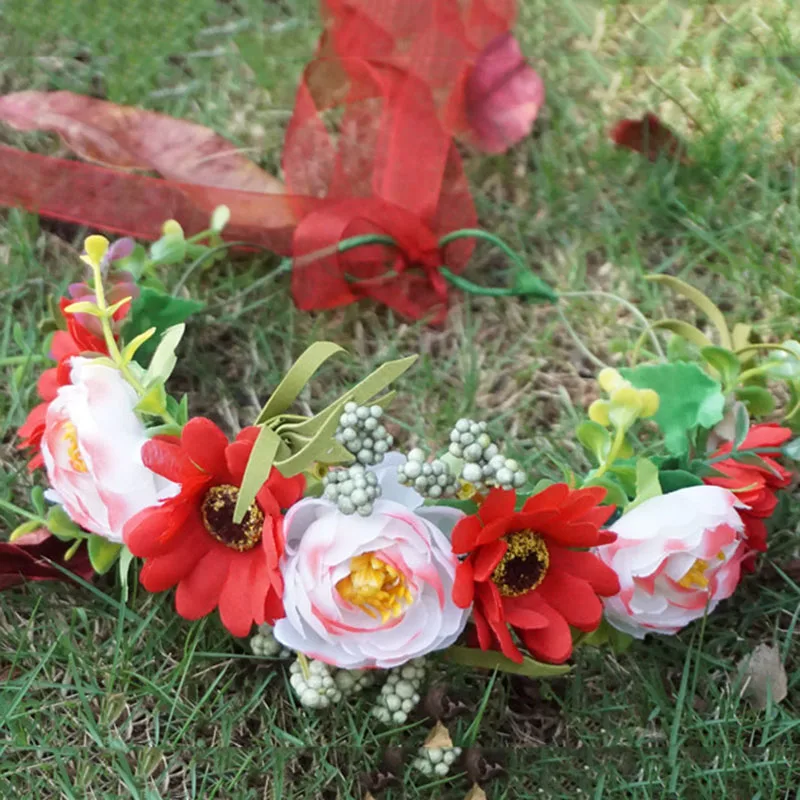 Новинка 2020 женские головные уборы принцессы цветочный венок для девочек Женский